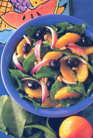 Orangen-Spinat-Salat